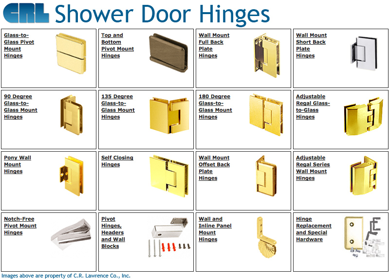 shower door hinges