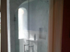 arched curved shower door frameless enclosure