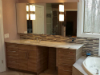 Bathroom kabinet granite counter and mirrored cabinets